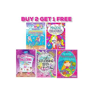 Childrens Colouring Books Book Colouring Books For Girls A4  • £3.79