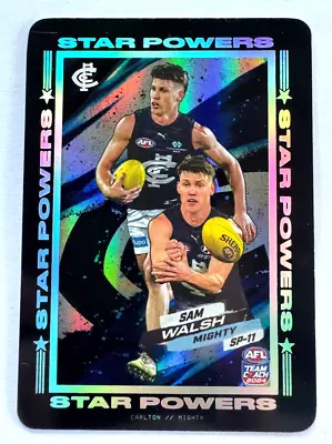 Carlton Blues Sam Walsh 2024 Teamcoach  Star Powers Card (unused Code) • $22.49