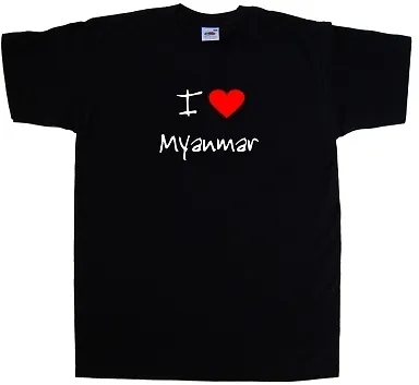 I Love Heart Myanmar T-Shirt • $11.18