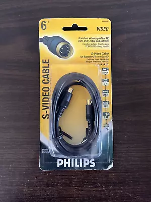 Philips PH61135 Best Quality Gold Plated S-Video Cable 6FT S VIDEO For DVD TV • $3.04