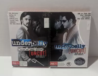 Underbelly Uncut + Underbelly A Tale Of Two Cities Region 4 DVD Set New Sealed • £18.58