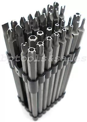 $21.99 • Buy 32 Pc Extra Long 6  Security Bit Set Tamper Proof Hex Torx Star Tri Wing Pozi