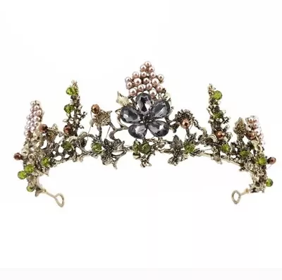 Vintage Princess Queen Head Dress Jewelry Bridal Crown Bridal Sixteen Princess • $27