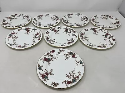 Set Of 7 Minton Ancestral S-376 Bone China Bread Plates Wreath Backstamp 6 1/4  • $41.95