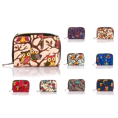 £4.99 • Buy New Ladies Girls Faux Leather Owl Small Coin Purse Wallet Card Holder Bag