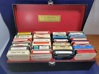 Vintage Various 8 Track Tapes (Lot Of 24) With Storage Case ~ Boston Chicago..  • $35