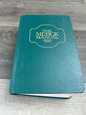 1992 The Merck Manual  Of Diagnosis And Therapy 16th Edition Vintage • $12.79