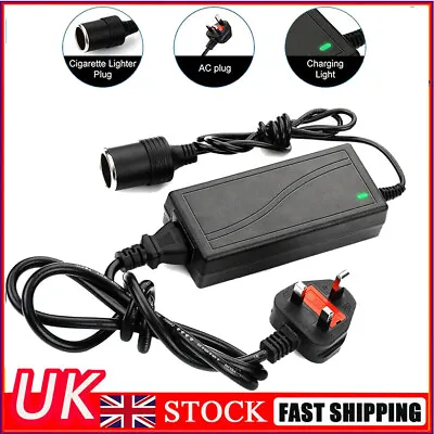 240V AC To DC 12V Car Power Adapter Car Converter For Cool Box Fridge 5A 60W • £10.44