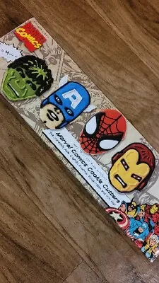 New Williams Sonoma Marvel Cookie Cutters Hulk Iron Man Capt America Spider Man  • $11.98