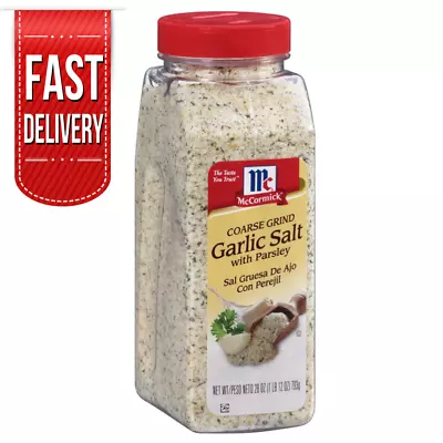 McCormick Coarse Grind Garlic Salt With Parsley 28 Oz • $12.95