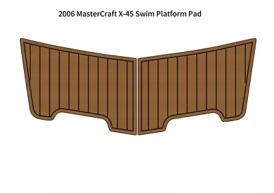 2006 MasterCraft X-45 Swim Platform Pad Boat EVA Foam Faux Teak Deck Floor Mat • $281
