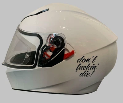 £3.99 • Buy Motorcycle/Scooter Stickers | Don't Fuckin' Die! | Crash Helmet Sticker