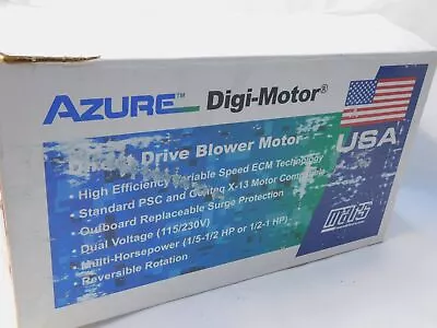 MARS 10860 Azure Digi-Motor 115/230V 1/5-1/2 HP Variable Speed Blower Motor • $199.95