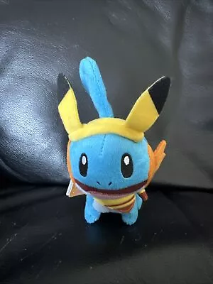 Official Pokemon Center Pikachu Costume Mudkip From Japan Keychain Small Plush • £15