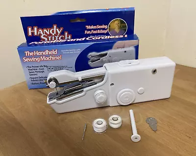 Handy Stitch Mini Handheld Sewing Machine Portable AA Battery Operated • £7.99