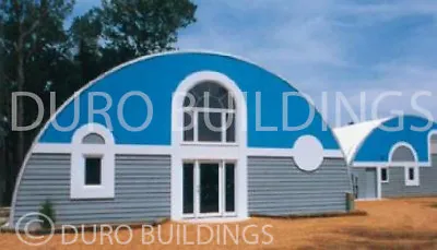 DuroSPAN Steel 33x32x15 Metal Quonset Barnominum Building Kits Open Ends DiRECT • $7888