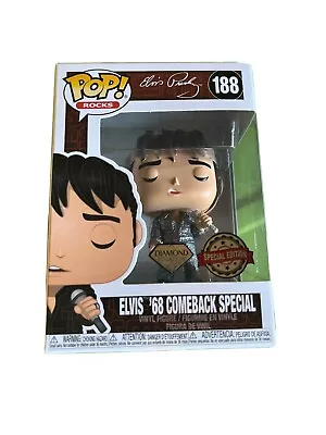 Elvis Presley 1968 Comeback Special Diamond Glitter Pop! Vinyl Figure (RS) #188 • $30