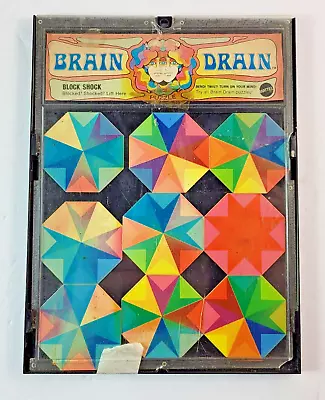 1969 Block Shock Psychadelic BRAIN DRAIN Puzzle By Mattel Vintage Brain Teaser  • $17.99