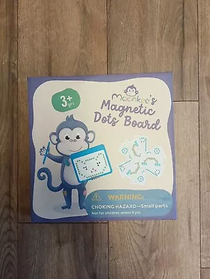 MOONKEE Magnetic Dots Board Kids - Large Doodle Board With 10 Double Sided • $8.99