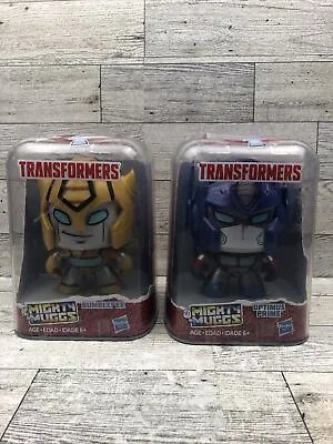 Transformers Mighty Muggs Set Of 2 Bumblebee Optimus Prime • $14.99