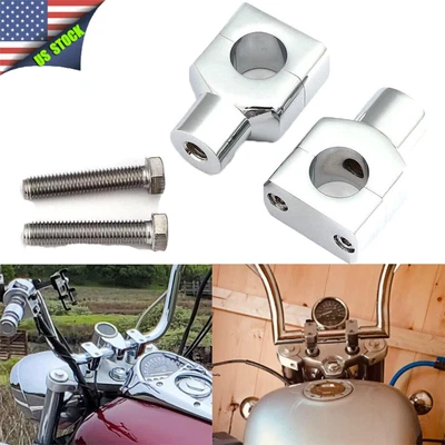 $41.99 • Buy Motorcycle 1 Inch Handlebar Risers For Yamaha V Star 650 1100 1300 Classic