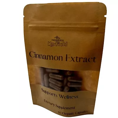 Cinnamon Extract 100% Organic Capsules 500 Mg Quantity 30 • $8.50