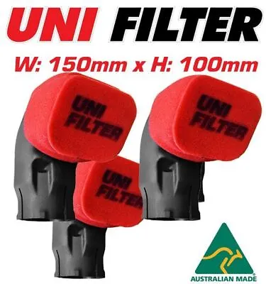 Uni Filter Pre Cleaner Snorkel Ram Head 3in 150 X 100mm 3 Pack Safari Cover • $68.99