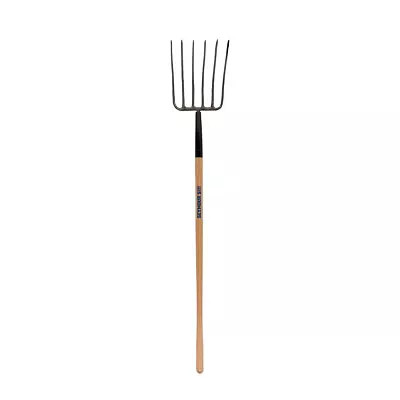 SEYMOUR MIDWEST - 6-Tine Forged Manure Fork (48  Handle) • $57.99