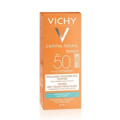 Vichy Ideal Soleil Dry Touch Sunscreen Tinted Bb Face Emulsion Spf 50 50ml • $18.39