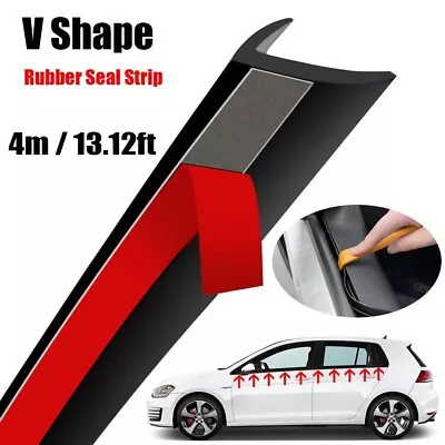 4M For Mazda V-Type Door Side Window Trim Edge Moulding Seal Strip Rubber N9 • $13.99