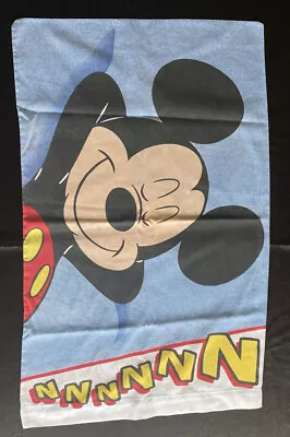 2 Disney Mickey Mouse Double Sided Sleeping & Waking Pillow Cases Standard • $13.99