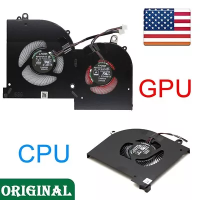 For MSI GS65 Stealth GS65VR MS-16Q1 Q2 Q3 Q4 OEM CPU GPU Cooling Fan Replacement • $35.99