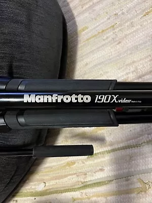 Manfrotto 190X Video Aluminum Tripod • $350