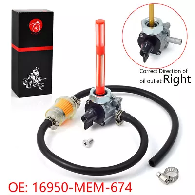 $24.99 • Buy Fuel Vacuum Petcock & Filter For Honda VTX1300C 1300R 1300S 1300T 16950-MEM-674