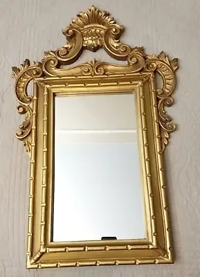Vintage MCM Baroque Style Gold Gilt Cast French Neoclassical Mirror Amazing!!! • $400