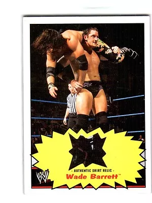 WWE Wade Barrett 2012 Topps Heritage Authentic Event Worn Shirt Relic Card BWM • $15.99