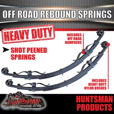 X2 5 Leaf Off Road Trailer Springs 1200Kg With Rebound Straps. Camper Caravan • $150