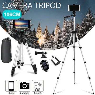 £9.49 • Buy Professional Tripod Stand Travel Vlog Monopod For Digital Camera Camcorder Phone