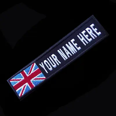 £4.99 • Buy Custom Personalised Cloth Flag Patch For Military Air-soft  Choice Of Backings
