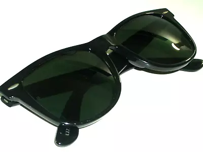 Vintage B&l Ray-ban L1724 Vvas G15 Uv Crystal Shiny Black Wayfarer Ii Sunglasses • $299.99