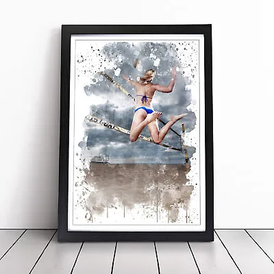 Beach Volleyball Sand Sport V3 Wall Art Print Framed Canvas Picture Poster Decor • $41.61