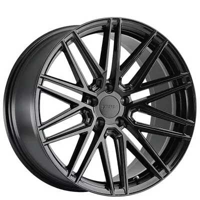 20  Staggered TSW Wheels Pescara Gloss Black Rims  • $1468