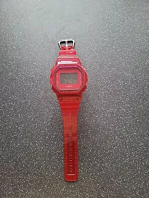 Casio G-Shock DW-5600SB Red Jelly Clear Tough Digital Quartz Watch - MOD. 3229 • $58.10