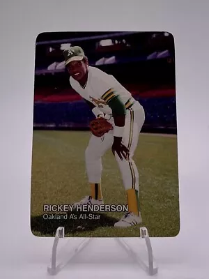 RICKEY HENDERSON 1987 Mother's Cookies Baseball Card #20 - Oakland A's • $3.99