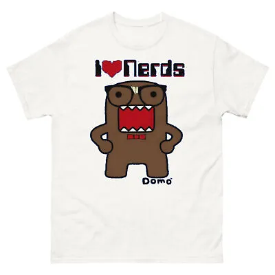 Domo  I Love Nerds  T Shirt Grunge Emo Scene Y2k Amity Affliction Hello Kitty • $23.50