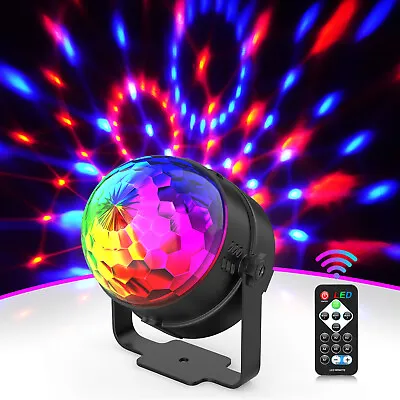 Party Magic Disco Ball Light LED Club RGB Rotating Club DJ Stage Lights +Remote • $5.99