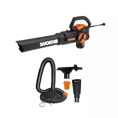 $95.40 • Buy WG524 Worx TriVAC  3-in-1 Leaf Blower/Mulcher/Vacuum W/ Leaf Collection System