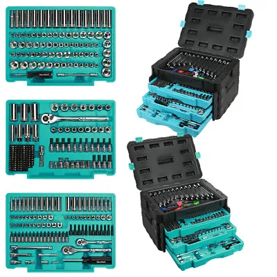 497-Piece Mechanics Tool Set 3 Drawer Professional Tool Kit Heavy Duty Case Box • $240.99