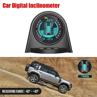 Digital Inclinometer Slope Meter Gauge Gradient Tilt Indicator For Off Road Car • $40.63