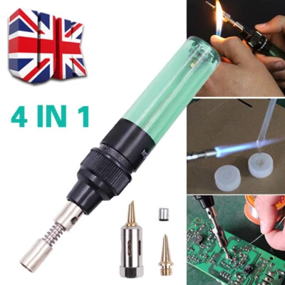 £7.73 • Buy 1300°C Butane Gas Blow Torch Soldering Iron Gun Cordless Welding Pen Burner